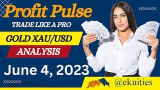 Gold XAU/USD Strategy | XAUUSD analysis | XAUUSD Forecast | live trading analysis - June 4 2023